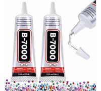 B-7000 Craft Glue for Jewelry Making - 25ml/0.84oz (2 Pack) - Multi-Function B-7000 Super Adhesive Glues Liquid Fusion Glue for Rhinestones Crafts, Clothes Shoes, Fabric, Jewelry Making, Cell Phones
