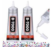 B-7000 Super Adhesive Glue - 110ml/3.7oz (2 Pack) - Industrial Strength B7000 Glues Paste for Rhinestones Crafts, Clothes Shoes, Fabric, Jewelry Making, Cell Phones, Tablet, Wood, Rubber, Leather