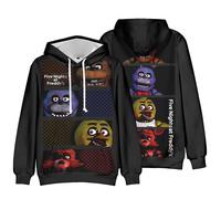 (B, 8-9 Years) Five Nights At Freddy's 3d Printed Kids Hoodies Pullover Hooded Sweatshirt Tops