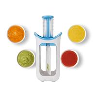 b a b y Food Maker for, b a b y Pouch Maker Capacity Squeeze Station Reusable Portable Food Storage Bags for Outdoor (Blue)