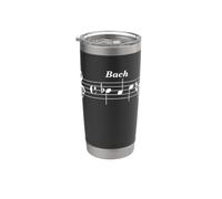 B-A-C-H JS Bach Motif Music Notes Stainless Steel Insulated Tumbler