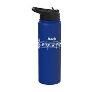 B-A-C-H JS Bach Motif Music Notes Stainless Steel Insulated Water Bottle