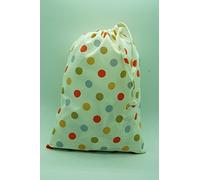 B&A Products Drawstring Bags/Gift Bags, in a ''Polka Dot' design fabric ***FREE UK POSTAGE when 3 plus items purchased****