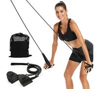 (B Advanced Set 80lbs) Dryland Powercord With Paddles,swimming Arm Strength Trainer, Professional Freestyle Swimming Resistance Exercise Bands Set