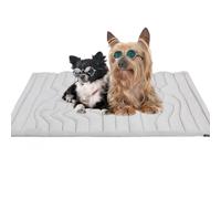 B-arkle-ys Cooling Mat, B-arkle-ys Dog Cooling Pad- Non Gel, Machine Washable, Summer Portable Foldable Non-Slip Dog Coolings Pad for Indoor & Outdoor (Gray,XX-Large)