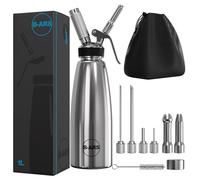 B-ARS Whipped Cream Dispenser-Professional Dispenser-Whip Cream Dispenser -Whipping Siphon-Whipped Cream Maker-Stainless Steel Whipped Cream Dispenser (1L)