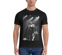 B. B. King Portrait with Lucille T-Shirt Mens Clothes Men Clothings Black