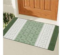 B&B kitchen Rugs Non Slip Washable - Rectangular Outdoor Indoor Hallways Hall Runner Rug Bedroom Living Room - 60 x 110 cm, Green 58