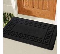 B&B Runner Rug for Hallway - Heavy Duty Non Slip Waterproof Carpet Mat for Hallway,Hall,Dining Room Bedroom Decor Floor Runner Mat (Black 59, 80 x 150 cm)