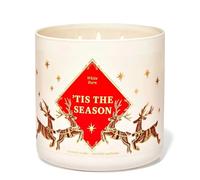 B&B Works 'Tis The Season 3-Wick Candle 14.5 oz / 411 g (Rich Red Apple, Sweet Cinnamon and Cedarwood)