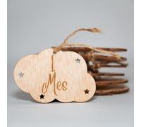 B.BachVibes - Placas de Cumplemes de Bebé de Madera - Set de 14 Discos Mensuales - Ideal para Fotos de Recién Nacidos y Regalo de Baby Shower (Spanish)