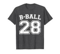 B-Ball Basketball Player Number 28 Training Varsity Vintage T-Shirt