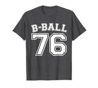 B-Ball Basketball Player Number 76 Training Varsity Vintage T-Shirt