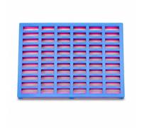 B Baosity Cage Floor Grid Cage Mat Tray Grate Resistant Build With Waste Through Grid simple rinse cleaning for long use suitable, Pink, 56 * 42 * 0.3cm Ultra-thin bite resistant