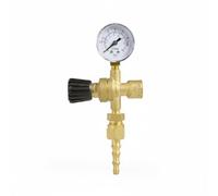 B Baosity Gas Pressure Regulator Argon CO2 Regulator With Gauge Brass Body Single Stage Pressure Knob For Gas Delivery Suitable for garages repair tasks MIG workshop work