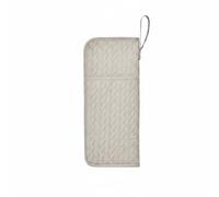 B Baosity Hair Styling Organizer Holder Case for Waving Iron Smoothing Brush Storage Heat Resistant Pouch with Zipper Pocket Oxford Cloth suitable for dressing table home travel, Camel
