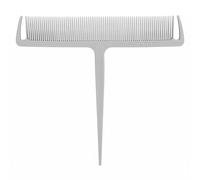 B Baosity Hairdressing Comb Balayage Board Dyeing Comb Highlighting Comb Sectioning Comb with controlled grip and long tail for weaving suitable for professional training cosmetology classes, White