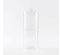 B Baosity Holder Cylinder Shape Large Capacity Makeup Organizer with Dustproof Lid Acrylic Material Storage Suitable for Home