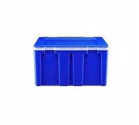 B Baosity Insulated Carrier Thermal Food Storage Box PP Material Layered Structure Odor Resistant Container Suitable for Catering Street Vendor Outdoor Vehicle Use, Blue, No Buckle, Lid Separated