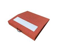 B Baosity Portable Pitcher Mound Ramp with EVA support and turf-like cover built-in handle for transport fixed white plate for, Red, Red Pitcher S Mound With EVA Base