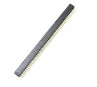 B Baosity Round Pin Header Connector Electronic Component PCB Interface Soldering Saving with Gold Pins suitable for engineering projects prototyping DIY application, 1x50p, Single Row Female
