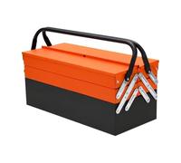 B Baosity Three-Tier Folding Metal Foldable Metal Cantilever Steel with Carrying Handle for Workshop