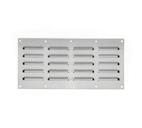 B Baosity Ventilation Panel Stainless Grille Louvered Vent Panel Outdoor Vent Cover With 20 Slots For Weather Use suitable for masonry kitchens brick counters outdoor projects