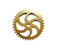 B Baosity Wall Clock Wooden Gear Wall Decor Industrial Wall Wall Hanging Steampunk Wall Ornament layered construction with vintage feel suitable for living room entryway bar cafe, Gold, 29C