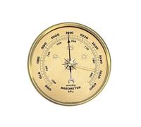 B Baosity with Metal Frame and Clear for Air Pressure Suitable for Living Room Study Shelf Home Office Decor, Gold, 130MM