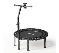 B BCAN BT4 102cm Soft Land Pro Adult Bungee Rebounder Trampoline, 500lb (227kg) Capacity, Adjustable Tension Bungees/Handle, One-Piece Frame(16 Gauge), Phone Holder & 2 Pairs Socks| FED Fitness