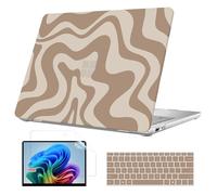 B BELK Case for Microsoft Surface Laptop 13 inch Touchscreen Copilot+ PC 2025 Model: 2095, Plastic Hard Shell Case + Keyboard Cover + Screen Protector for 13'' Microsoft Surface, Brown Wave