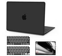 B BELK Compatible with MacBook Air 13 inch Case 2022 2021 2020 2019 2018 A2337 M1 A2179 A1932, Matte Plastic Hard Shell + Keyboard Cover+ Screen Protector for MacBook Air 13.3 inch Case, Frost Black