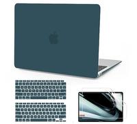 B BELK Compatible with MacBook Air 13 inch Case 2022 2021 2020 2019 2018 A2337 M1 A2179 A1932 Touch ID, Matte Plastic Hard Shell Case & Keyboard Cover & Screen Protector Retina, Deep Teal