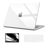 B BELK Compatible with MacBook Air 13 inch Case 2022 2021 2020 2019 2018 M1 A2337 A2179 A1932 Touch ID,Plastic Hard Shell Case for MacBook Air 13.3 inch+Keyboard Cover+Screen Protector,Crystal Clear