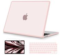 B BELK Compatible with MacBook Air 13 inch Case 2025 2024 2023 2022 M4 M3 M2 A3240 A3113 A2681, [Anti-Cracking] Soft TPU Bumper Laptop Hard Shell + Keyboard Cover for MacBook Air 13.6 inch Case, Pink