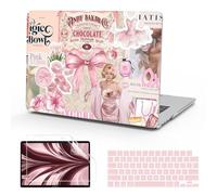 B BELK Compatible with MacBook Air 13 inch Case 2025 2024 2023 2022 M4 M3 M2 A3240 A3113 A2681, Plastic Hard Shell + Keyboard Cover + Screen Protector for MacBook Air 13.6 inch Case, Vintage Blush