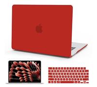 B BELK Compatible with MacBook Air 15 inch Case M5 2026 2025 2024 2023 Release M4 M3 M2 A3448 A3241 A3114 A2941, Matte Plastic Laptop Hard Shell Case+Keyboard Cover+Screen Protecto, Red