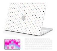 B BELK Compatible with MacBook Neo Case 13 inch 2026, Pattern Plastic Protective Hard Shell Laptop Case+Keyboard Cover+Screen Protector for New MacBook Neo 13 inch A3404(A18 Pro Chip), Colorful Dot