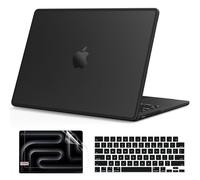 B BELK Compatible with MacBook Pro 14 inch Case 2026-2021 M5 M4 M3 M2 M1 A3426 A3427 A3434 A3112 A3185 A3401 A2918 A2992 A2779 A2442, [Anti-Cracking] [Soft TPU Bumper] Hard Shell Case, Frosted Black