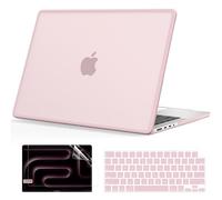 B BELK Compatible with MacBook Pro 14 inch Case 2026-2021 M5 M4 M3 M2 M1 Pro/Max A3434 A3112 A3185 A3401 A2918 A2992 A2779 A2442, [Anti-Cracking] [Soft TPU Bumper] Hard Shell Case, Frosted Pink