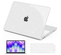 B BELK for MacBook Neo 13 Inch Case 2026 Model A3404, Sparkle Clear