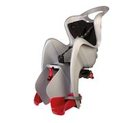 Mr Fox - Rear seat for Bicycle - for Children up to 22 kg, from 3 to 8 Years Old - can be Fixed to Luggage Holder -Silver