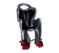 b bellelli Child Rear Bicycle Seat - MR FOX (up to 22 kg) Standard B-Fix For Cycle Frames (Silver)