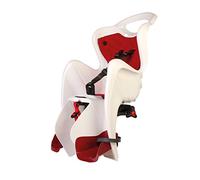 b bellelli Mr Fox - Rear Bike Seat - Clamp Attachment - Attaches to Luggage Rack - from 9 Months to 8 Years - Max 15 kg - White