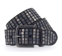 b.belt belt 40 mm Full Leather Belt with Mixed Rivets 105 Black