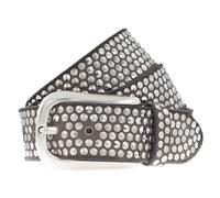 b.belt belt Zoe Silver Stud Belt W90 Taupe