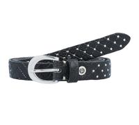 b.belt Lilou studded belt leather 90 cm black