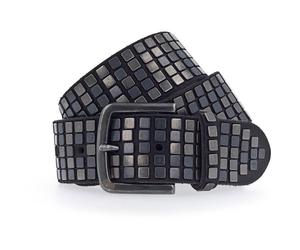 b.belt Quinn studded belt leather 85 cm black