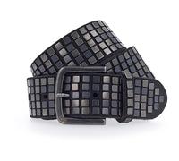 b.belt Quinn studded belt leather 90 cm black