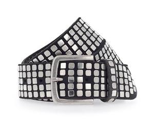b.belt Quinn studded belt leather 90 cm black